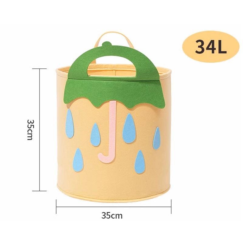 Large Capacity Home Storage Box, Laundry Bin, Felt Storage Basket, Children S Plush Toy Storage Bucket