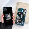 Hot Anime Attack On Titan Phone Case For IPhone 14 11 12 13 Mini Pro Max 8 7 Plus X XR XS MAX Translucent Matte Cover