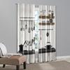 2pcs, Curtains&Window Treatment  print Kitchen Rules Farm Machine Washable Fabric (without rod) Decorations For Home Perfect