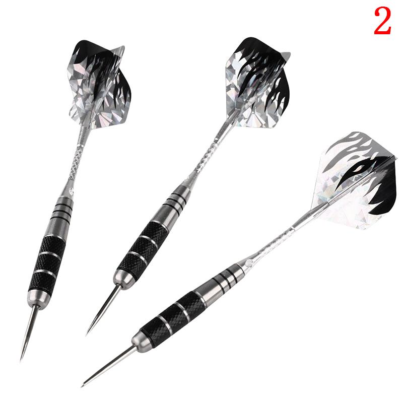 3 Pieces In A Pack 22g Anti-fall Needles Full Metal Darts Set Safety Video Game Darts Indoor Soft Darts Steel Shaft Darts