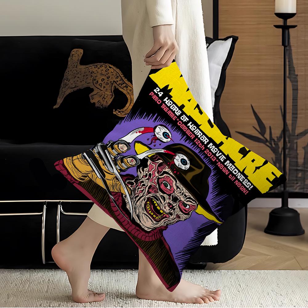 F-Freddy K-Krueger Movie Pillowcase toon Gift Cushion Cover Bedroom Home Sofa Chair Seat Decor pillow case