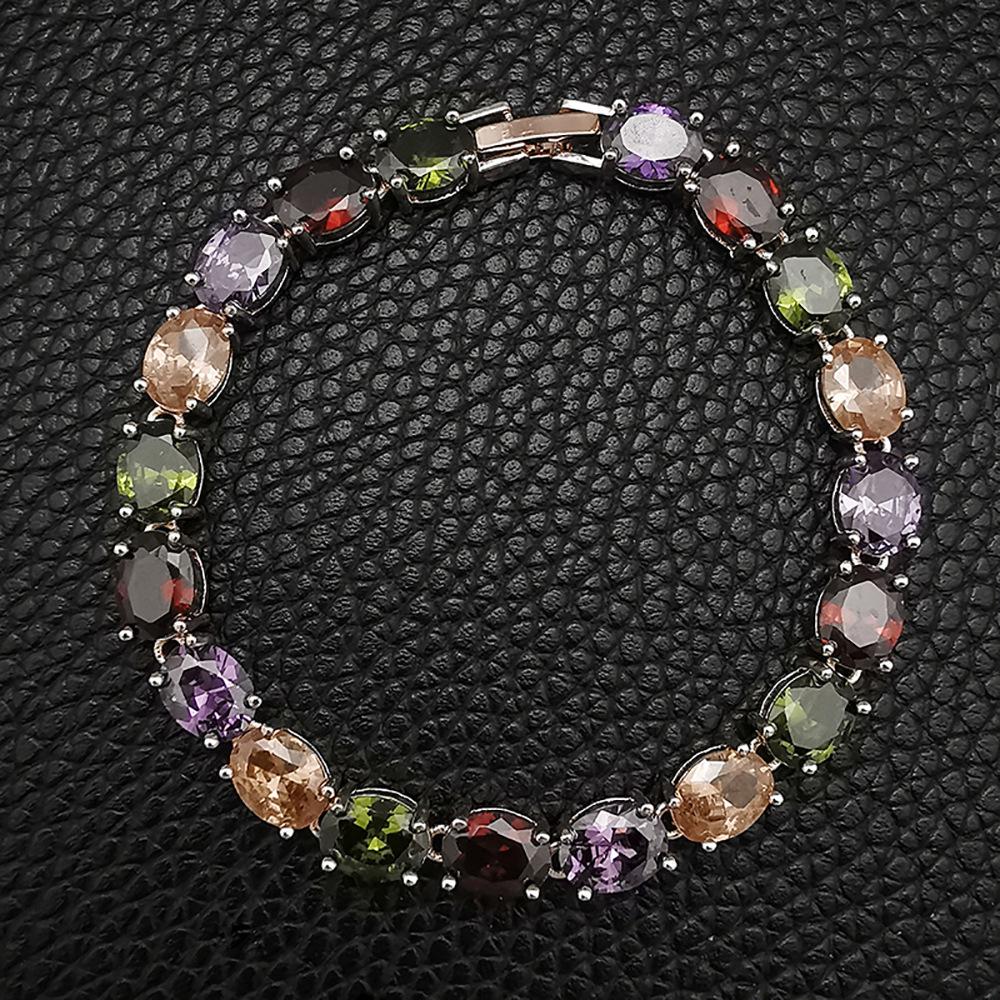 Popular Rose Gold Irregular Design Women's Luxury Bracelet - Colorful European & American Style