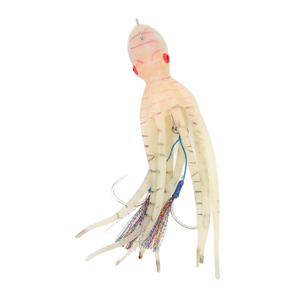 Artificial Fishing Octopus Lure Spray Ink Noctilucence 180g Fishing Octopus Swimbait for Sea Fishing