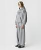 PRINOAR [Fleece Lined] Small Slow And Soft String One-Pleat Wide Pants - Melange