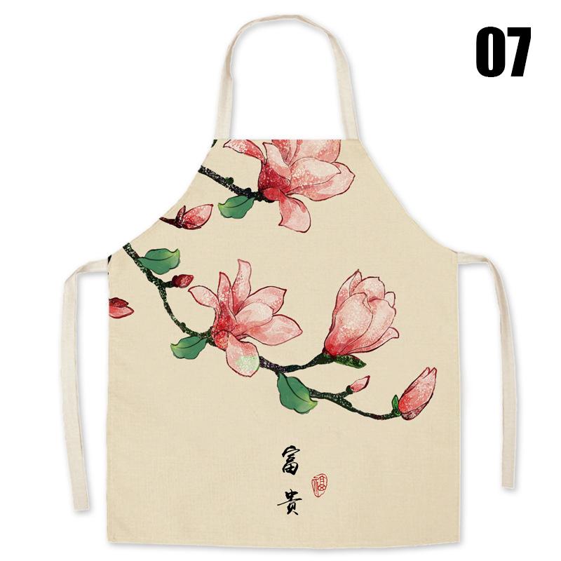 Chinese Style Retro Apron Chinese Traditional Thin Cooking Waist Apron Kitchen Restaurant Cooking Pinafore Work Clothes