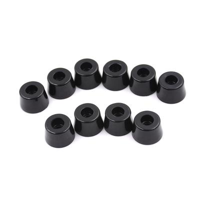 10 Pcs 21Mm X 15Mm Black Conical Recessed Rubber Feet Bumpers Pads
