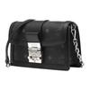 MCM Silver Hardware Monogram Print Chain Shoulder Bag Coated Canvas Leather Crossbody Mini Women Shoulder Bag Black MWRBAWO05BK001