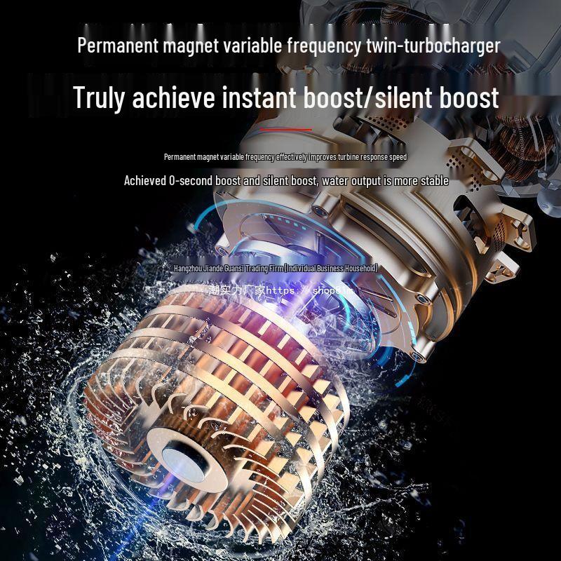 Silent Automatic Supercharger Pump for Home Water Heater and Shower