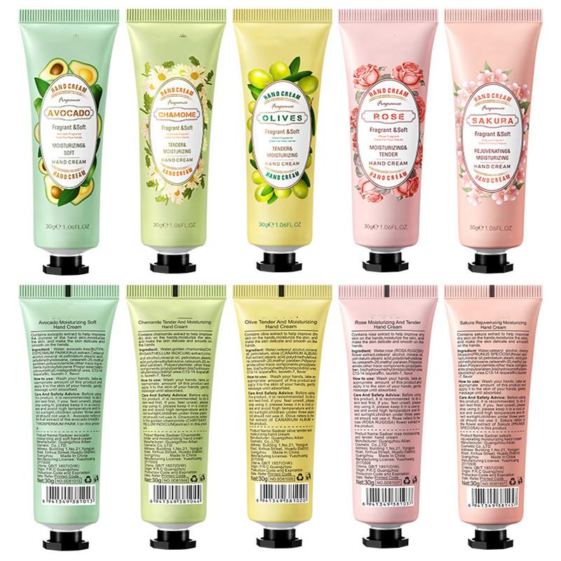 

Крем для рук для сухих потрескавшихся рук, Подарки на День святого Валентина, Подарки подружкам невесты, Подарки в знак признательности медсестрам, Подарки в знак признательности учителям 5pieces