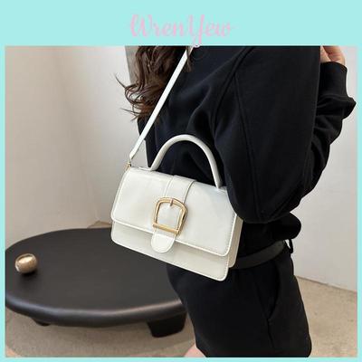 Chic Pu Small Square Handbag For Women Stylish Street Trend Shoulder Bag