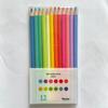 Water-Soluble Colored Pencils Gift Set - 12 Colors In Tin Box for Student Art & Drawing