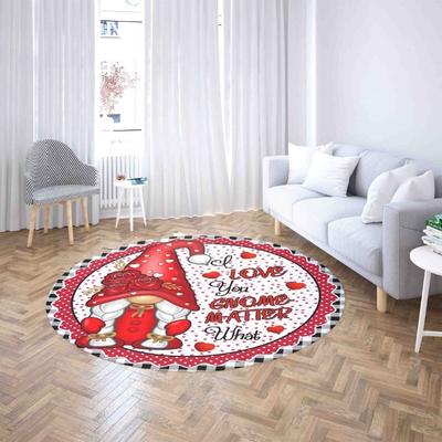 Valentinstag Zwerg Rundteppich Rose Liebe Valentinstag Serie Teppich Wohnzimmer Schlafzimmer Valentinstag Teppich