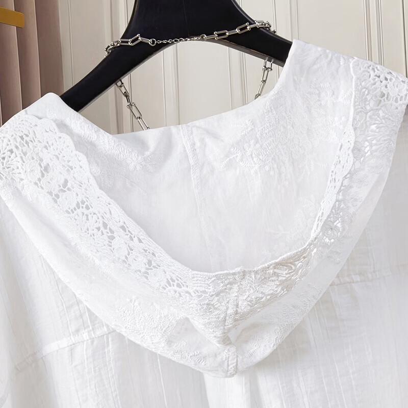 Women's Lyocell Lace Hooded Sun Protection Jacket