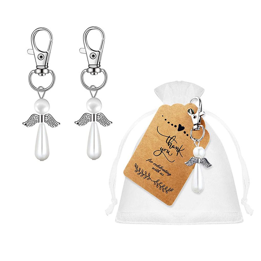 Key Chain Originality Sliver angel Keys Absorbing Ring Pendant Wedding Romantic Charming Fascinating Exquisite Ornament