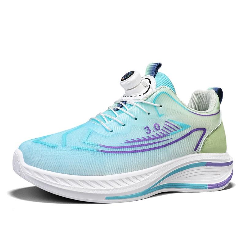 

Men s Shoes Mesh Breathable Youth Casual Sports Shoes Rotating Button Lace-Free Non-Slip Running Shoes 41