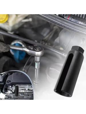 1 Piece of 9cm Long Black Oxygen Sensor Socket Tool 1/2 "square Driver Disassembly European Oxygen Sensor Socket Wrench General