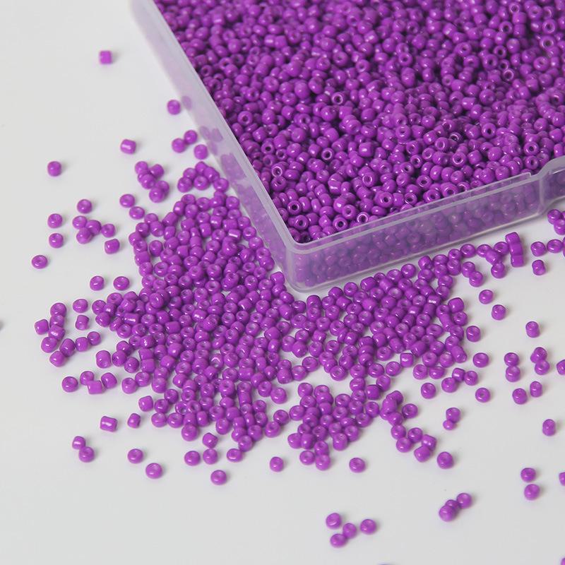 

2 мм однотонные стеклянные бусины для самостоятельного изготовления украшений - серьги, браслеты, ожерелья, аксессуары null фиолетовый