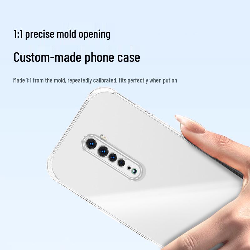 OPPO Reno2 Ming Case: Airbag Anti-Fall Transparent TPU, Stylish and Protective.