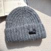 Autumn and winter thickened warm ear protection versatile big head circumference knitted cold hat girl
