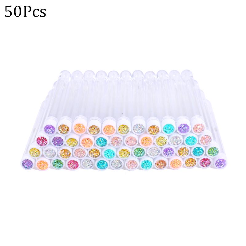 Reusable Makeup Brushes Tube Disposable Eyebrow Brush with New Eyelash Resin Drill Replaceable Brushes Dust-proof Makeup Tools