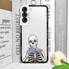 Artistic Funny Skeleton Skull Phone Case for Samsung Galaxy S25 S24 S23 Ultra S22 Plus S21 FE 5G Clear Soft Covers Couple Fundas