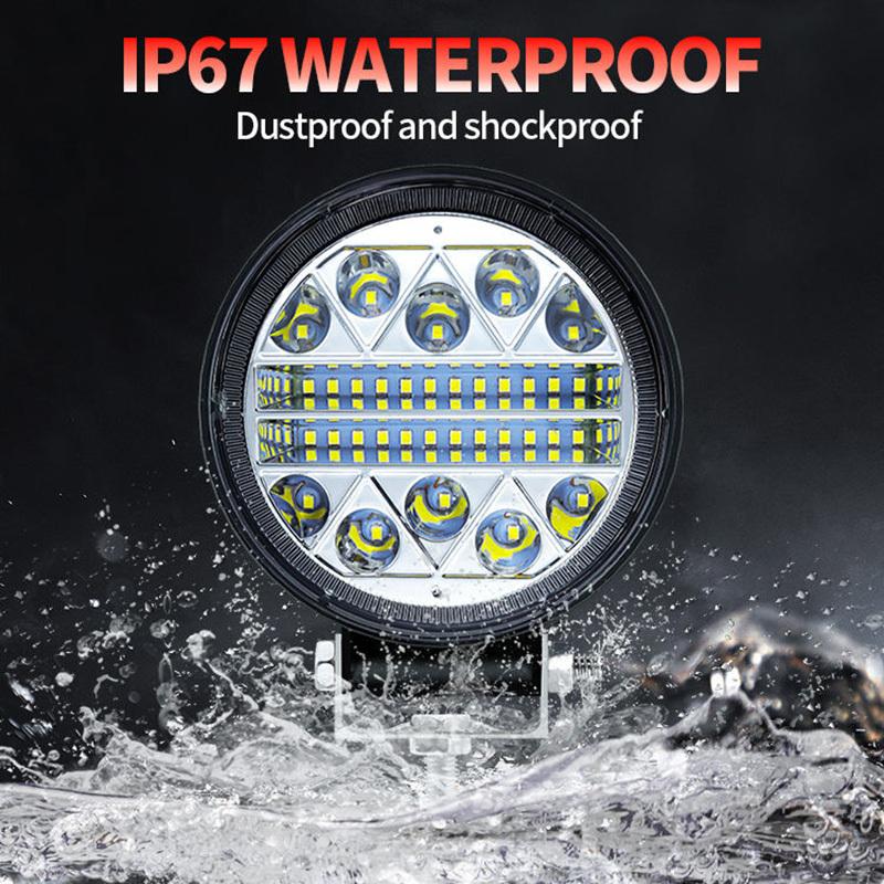 2/4/6 Pcs Inch Waterproof LED Work Light Spot Fog Lamp 12V 24V Offroad Light Bar Universal for 4x4 SUV ATV Tractor Boat Vehicle