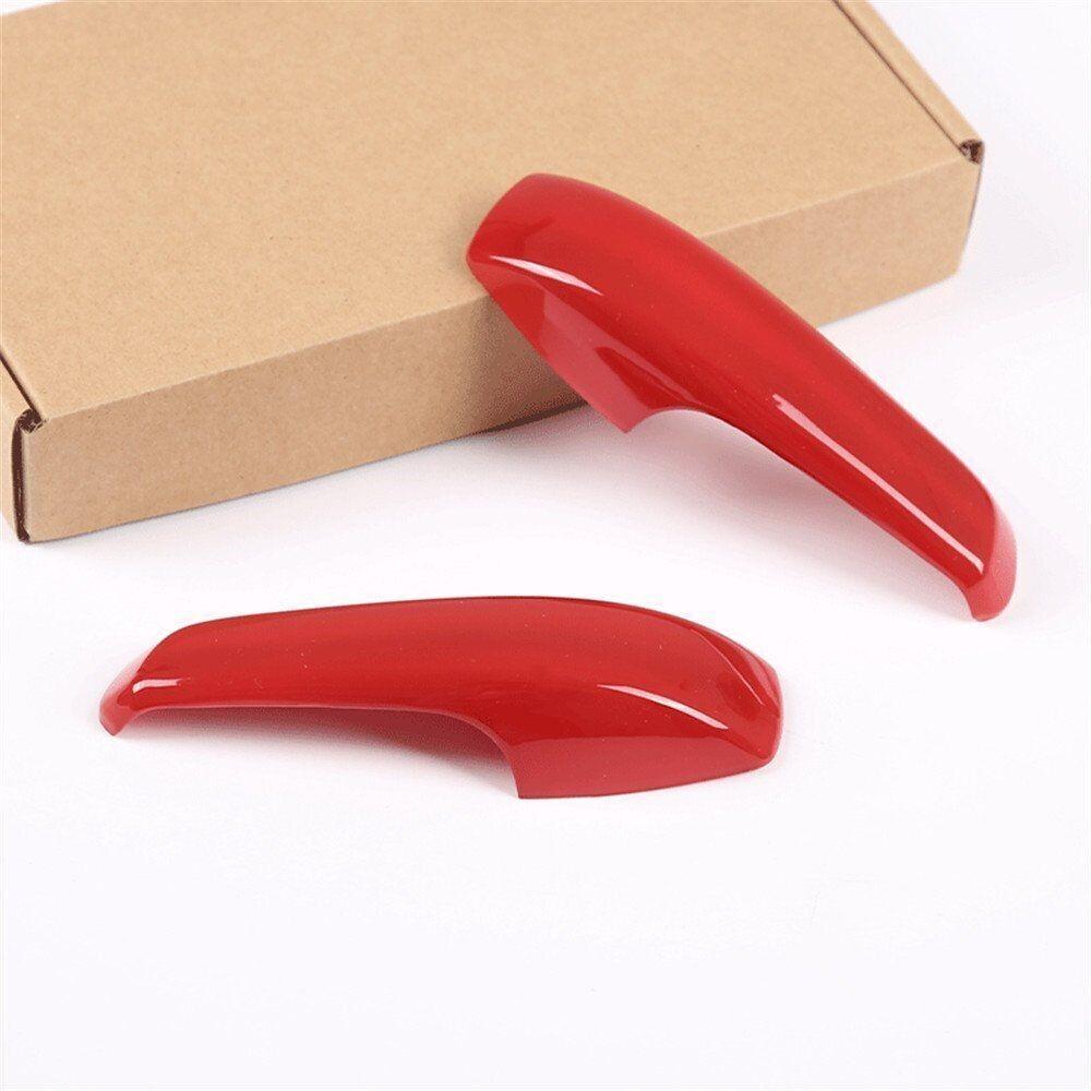 For Benz Smart Fortwo 2009-2015 Bright Red Inner Door Handle Frame Cover Trim 2*