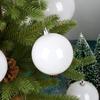 Set of 6 Black, White, and Purple Christmas Hanging Balls - 8cm Holiday Ceiling Decorations in PVC Box