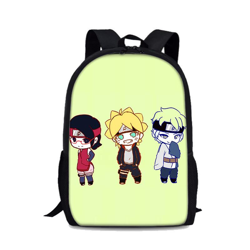 Naruto Uzumaki Kinderrucksack Mit Großem Fassungsvermögen Und Wasserabweisendem Nylon Für Schule Und Reisen