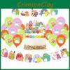 Birthday Party Squishmallows Supplies Cupcake Topper Balloon Banner Decoration