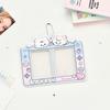 MINKYS Cute Bear 3-inch CP Card Holder Heart-Shaped 2 Grid Card Holders Photo & ID Protectors Idol Photo Card Organizers