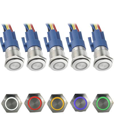 Pushbutton Switch Push Button Switch Stainless Steel Button 12V-24V