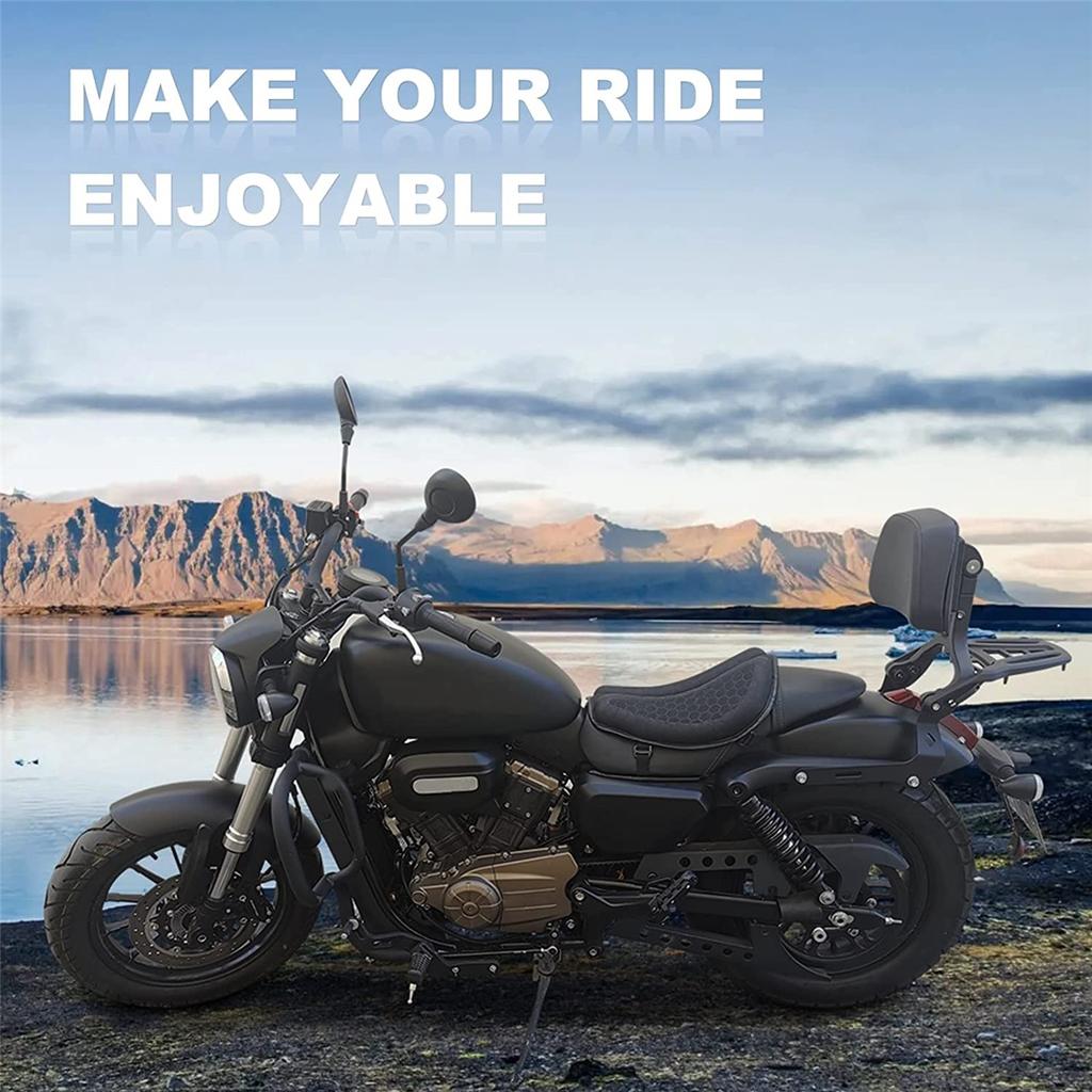 Foldable Motorcycle Gel Seat Cushion 3D Honeycomb Structure Shock Breathable Motorcycle Gel Seat Pad Gel Cushion For Seat