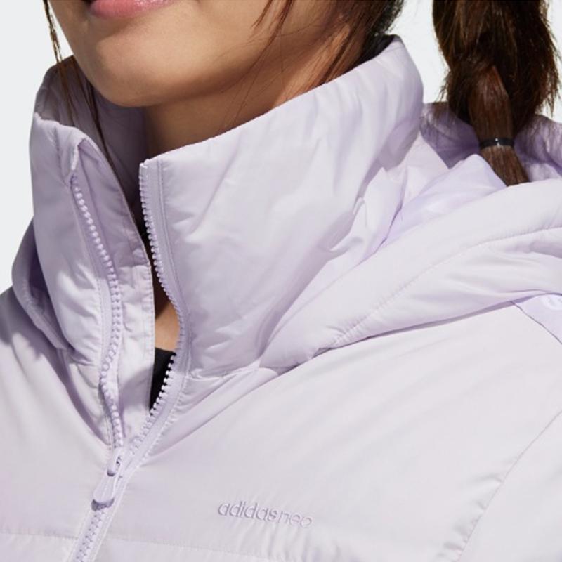 Adidas Neo Hooded Warm Casual Down Jacket Men Outerwear Light-Purple GJ8791
