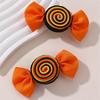 2 Pieces Cute Hair Clips Set Fashion Accessories Hairpin with Flowers Fruits and Rainbow Designs Hairpieces for Girls