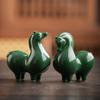 Antiker Chinesischer Stil Keramikpferd Tang-Dynastie Typ Hengst Figur Exquisites Kunstwerk Modernes Zuhause Dekoration Ornament Kunstgeschenk