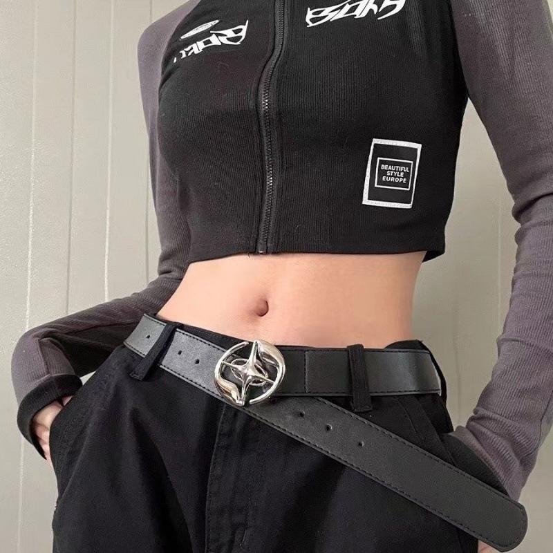 Unisex Fashionable Retro Belt With Sturdy Metal Clip Ideal For Ensembles Stylish