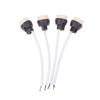 4Pcs Ceramic Gu10 Base Socket Adapter Wire Connector Porcelain Halogen Gu10 Lamp Holder Lampholder For Led Spot Light Bulb