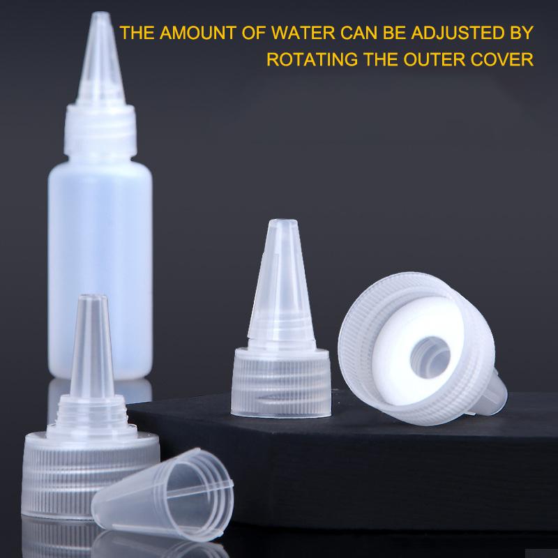 10-1000Ml Empty Plastic Squeeze Dropper Bottle With Screw Cap Semi-Transparent Eyes Liquid Ink Oil Paint Pigment Container