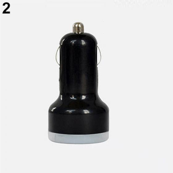 2-Port Universal Dual USB Billaddare Adapter 5V 2.1A/1A för Smart Phone