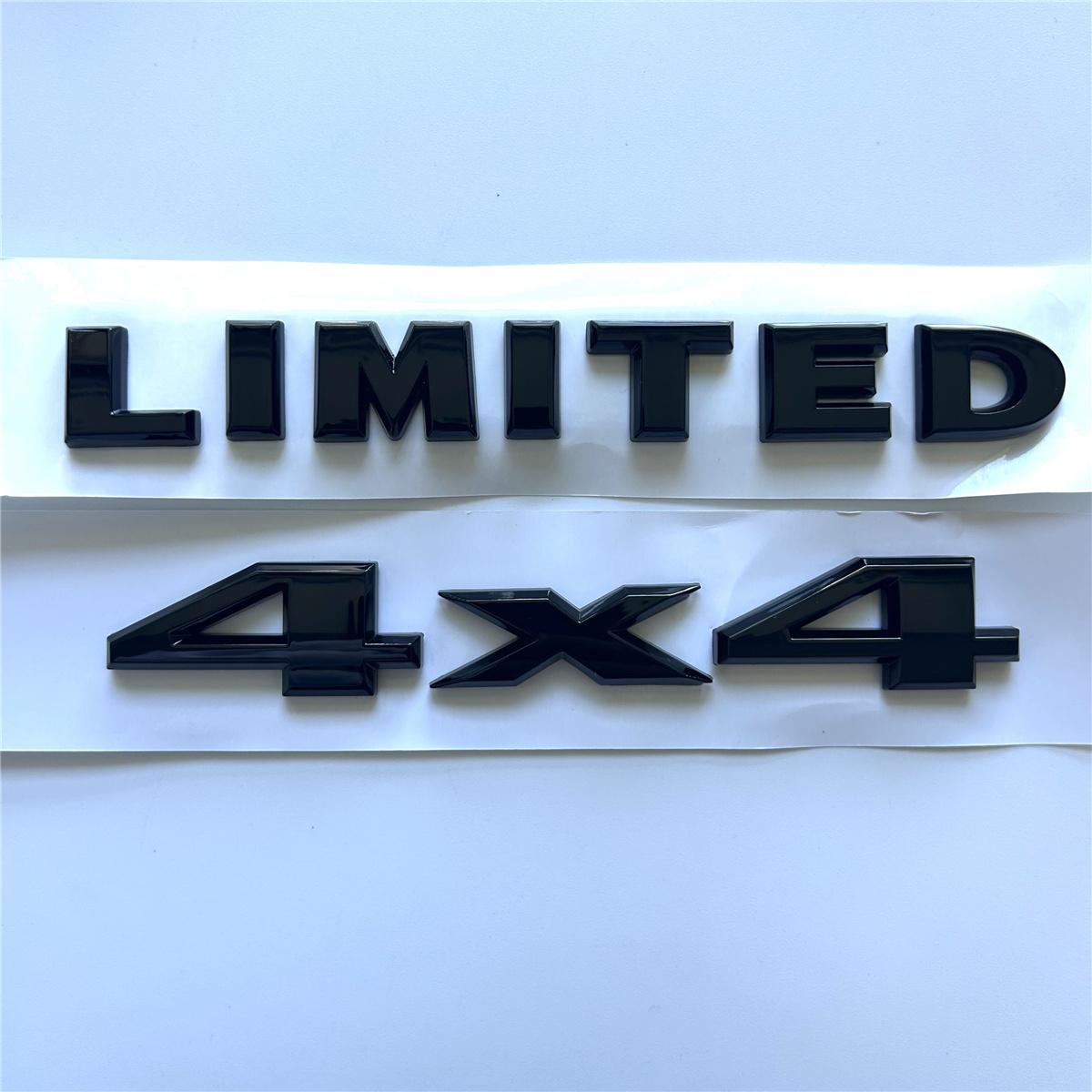 

2pcs/Set LIMITED 4x4 four-wheel drive plastic ABS car logo suitable for body trunk tail side sticker decorative decal accessorie