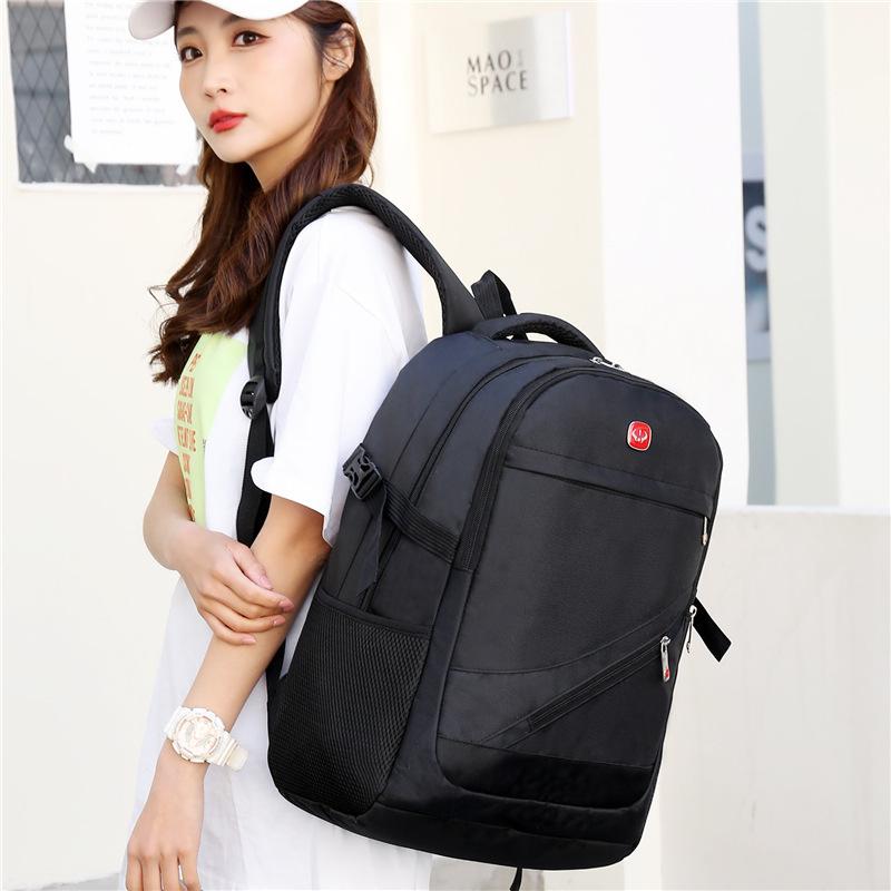 New backpack men's and women's outdoor computer bag business gift leisure large capacity travel double strand Oxford cloth backpack