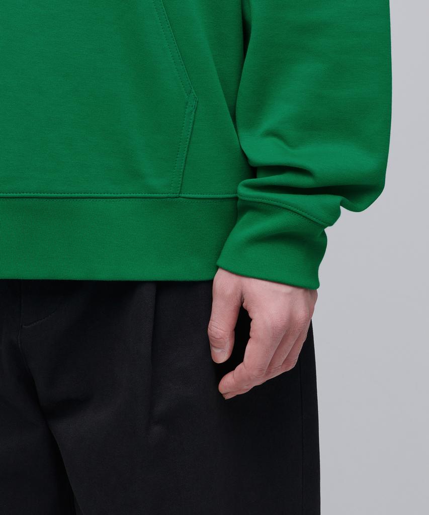 Flat Terry Oversized Hooded Sweatshirt [Jolly Green]