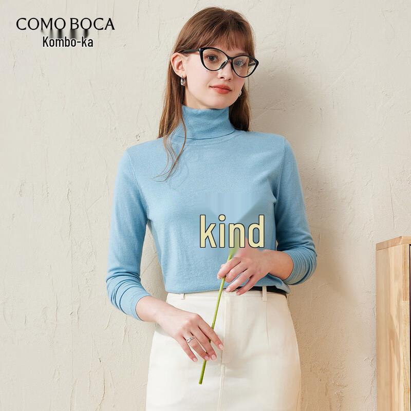 Komom Boka Women's Fine Merino Wool Turtleneck Sweater