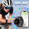 Smart Watch 400mAh Battery Waterproof For Men Bluetooth Call Message Reminder Health Monitor 100+ Sports Modes Smartwatch