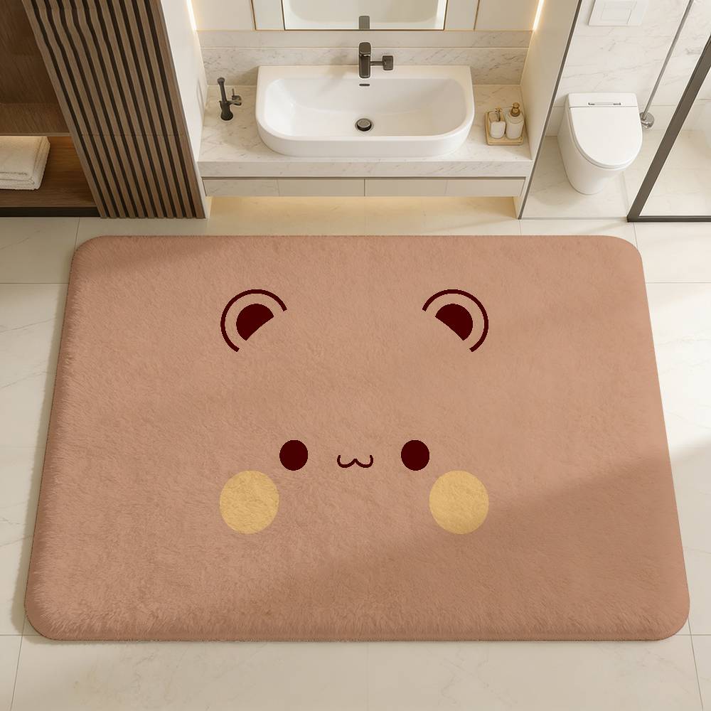 

BuBu And DuDu Bathroom Mat Anti-slip Absorb Water Long Strip Cushion Bedroon Mat Welcome Doormat 40x60cm