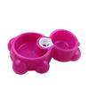 1 Pcs High Quality Dual Port Dog Utensils Bowl Cat Drinking Fountain Food Dish Pet Automatic Water Dispenser Feeder