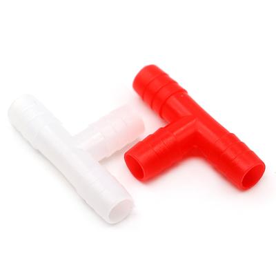 20Pcs Plastic Tee Tube Connector Diameter 8mm Rabbit Chicken Quail Doves Pets Nipple Drinker Connecting Pipe Farm Equipments
