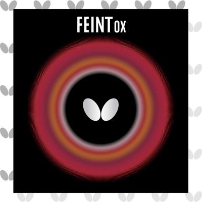 Butterfly Table Tennis Feint High 1 Rubber FEOXR Rubber, OX, Grain, (No Sponge), 00060, Red,