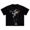 MJ Michael Jackson Portrait Impression Vintage Hip Hop T-shirts Oversize Unisexe Pour Unisexe Unisexe Adultes Enfants Garçons Filles T-shirt Familial